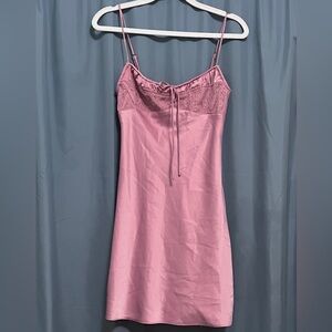 UO PERRIE MAUVE LACE SLIP DRESS SIZE XS